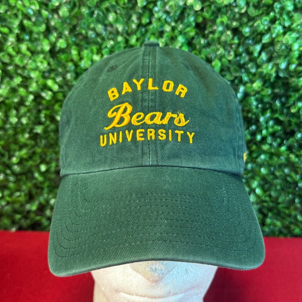 Baylor Bears Green Adjustable College Hat Baseball Cap